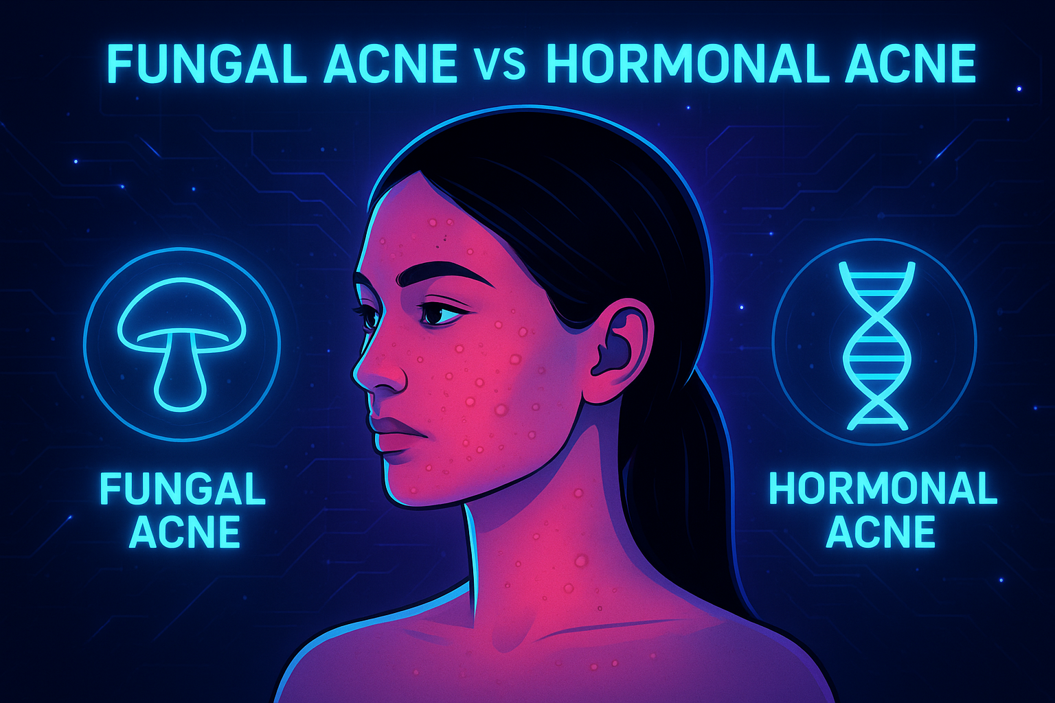 Fungal Acne vs Hormonal Acne: How to Tell the Difference 🍄🆚🧬